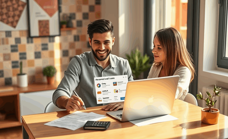 Personas gestionando su crédito personal accesible y seguro en línea