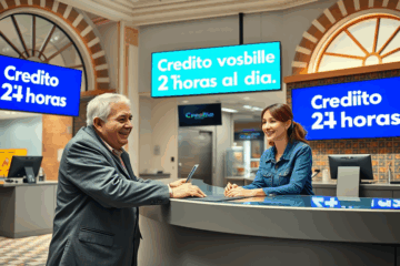Imagen ilustrativa de acceso a crédito disponible las 24 horas.