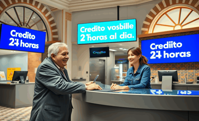 Imagen ilustrativa de acceso a crédito disponible las 24 horas.