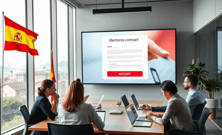 Persona firmando un contrato en una tableta digital para aprobación instantánea