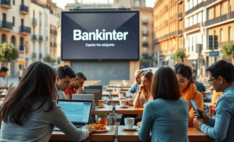 Imagen de un cliente solicitando un préstamo digital en el portal de Bankinter.
