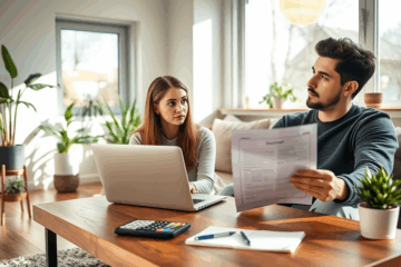 Persona revisando opciones para conseguir un préstamo personal.