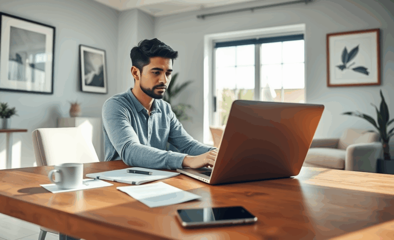 Imagen que ilustra el proceso para obtener un préstamo personal en línea.