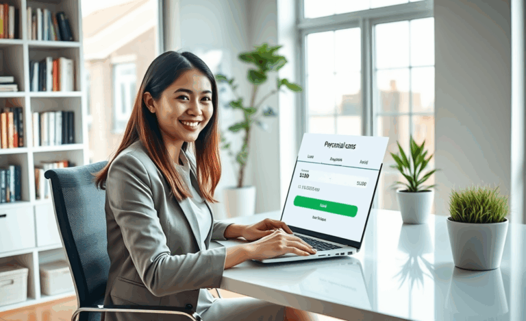 Imagen que ilustra la facilidad de los préstamos personales en línea