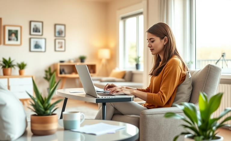 Imagen que ilustra la facilidad de solicitar un crédito en línea.