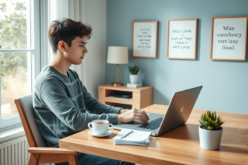 Imagen que ilustra la facilidad de obtener un préstamo desde casa sin trámites complicados.