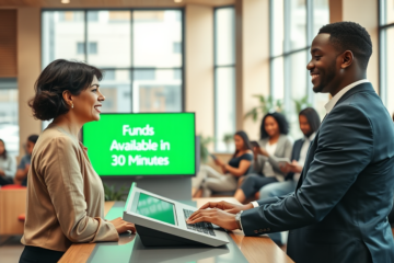 Transferencias bancarias rápidas permiten el dinero en la cuenta en 30 minutos.