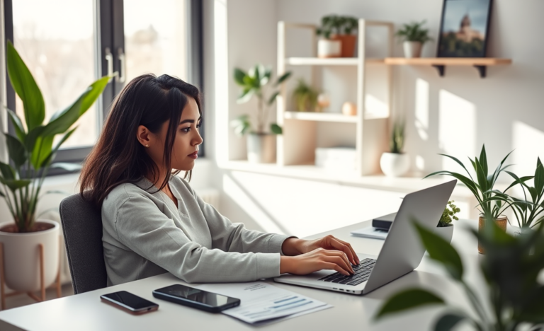 Una persona revisando su préstamo en la aplicación de LendingClub.